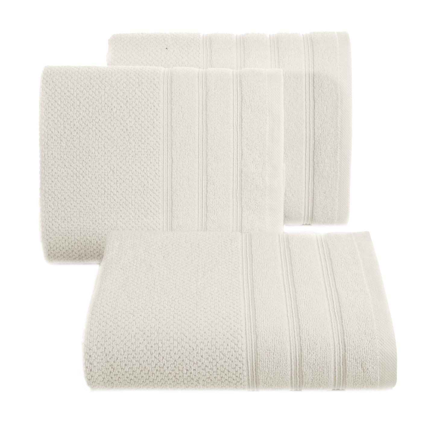 Bawełniany ręcznik kąpielowy frote kremowy 70x140
