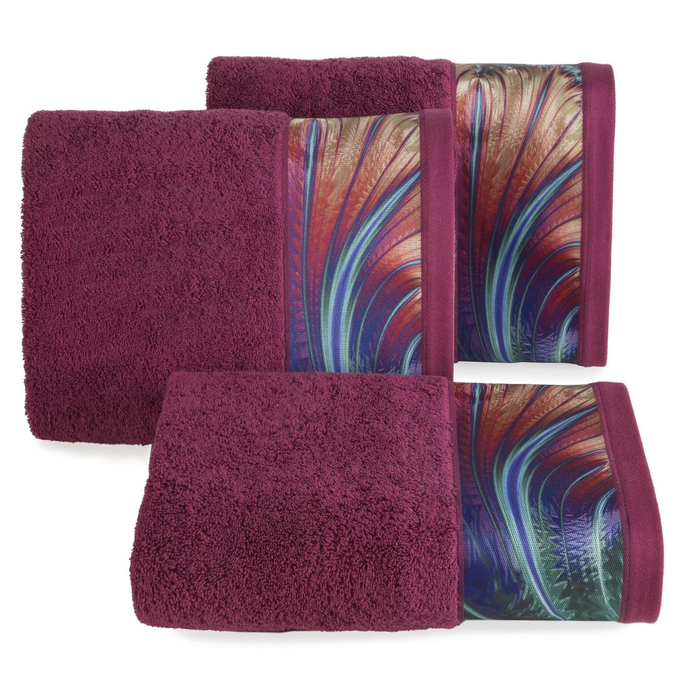 Amarantowy ręcznik kąpielowy - mój wybór Eva Minge - 70x140 cm
