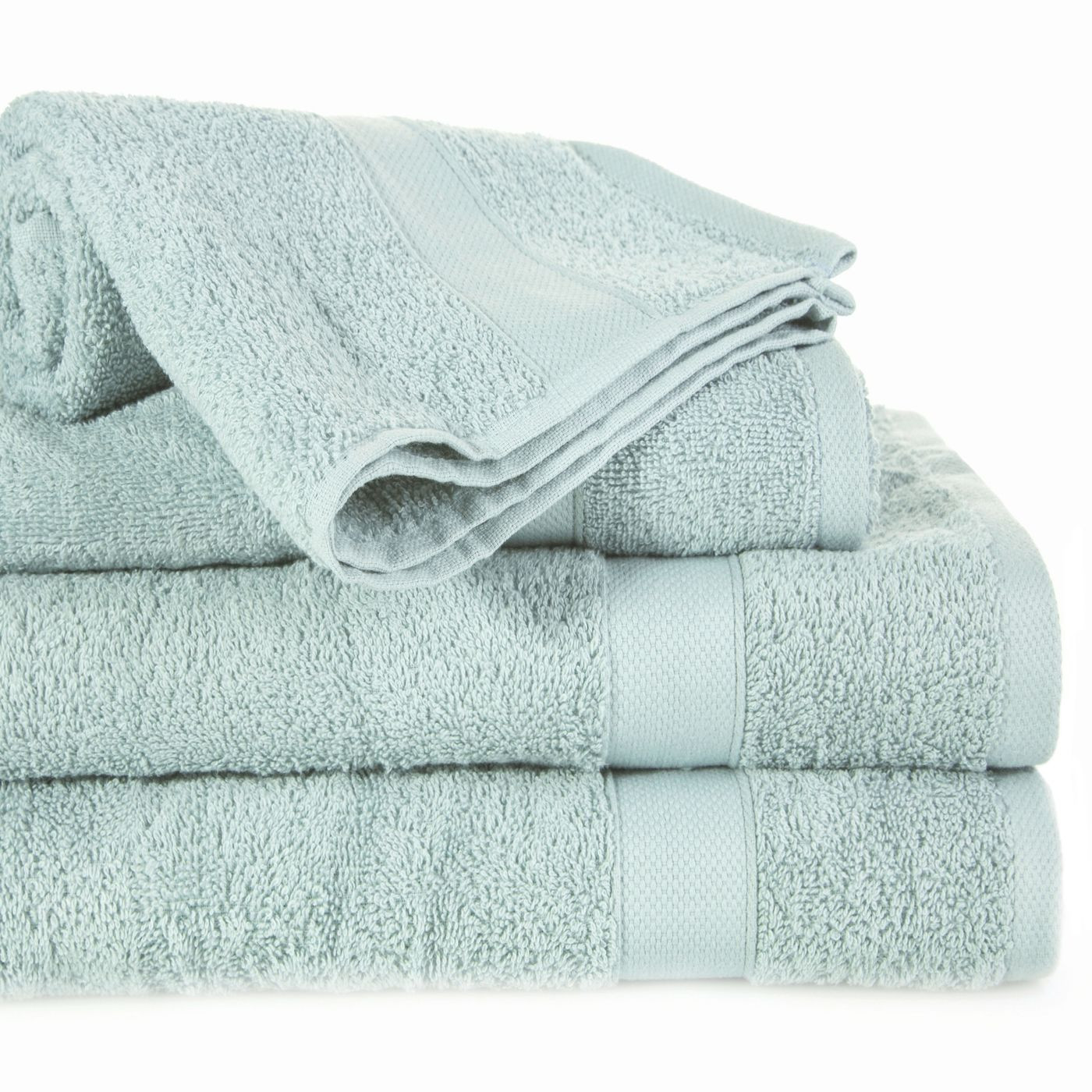 Miękki chłonny ręcznik kąpielowy miętowy 50x90
