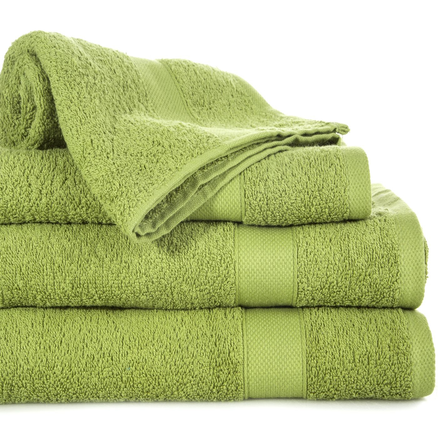 Miękki chłonny ręcznik kąpielowy oliwkowy 50x90