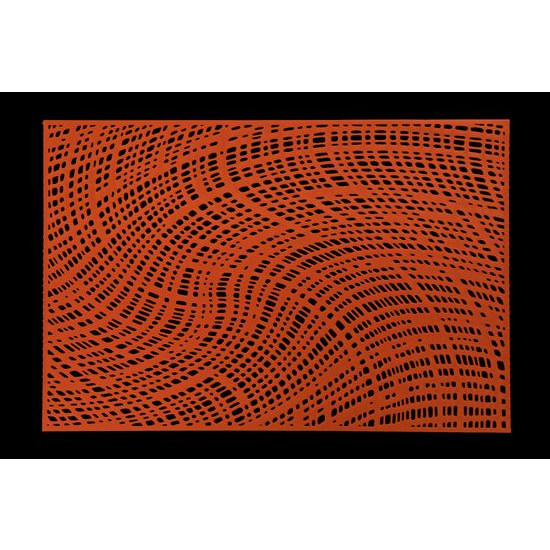 Podkładka stołowa brązowa LENA z ażurowym wzorem 30x45 cm Eurofirany - 30 x 45 cm - pomarańczowy
