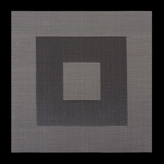 Kwadratowa podkładka stołowa czarna 35x35 cm - 35 X 35 cm - czarny/szary