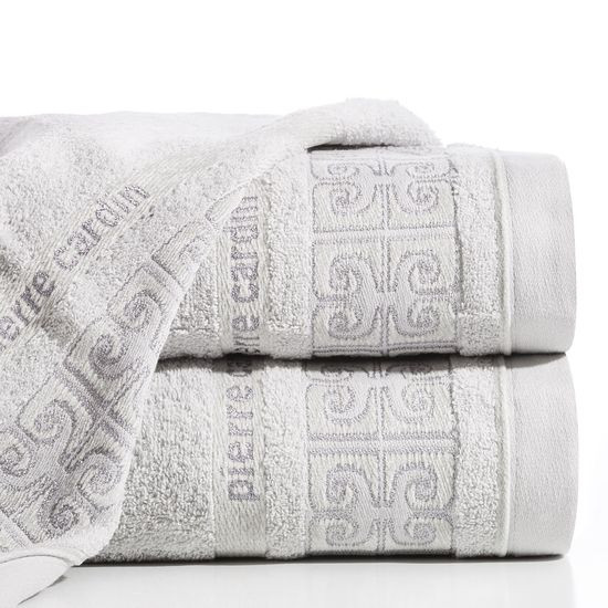 Ręcznik Leo Eurofirany Premium 30x50 srebrny - 30 X 50 cm - srebrny