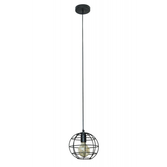 Lampa wisząca LISA czarna loftowa w stylu industrialnym Eurofirany - ∅ 20 x 18 cm - czarny