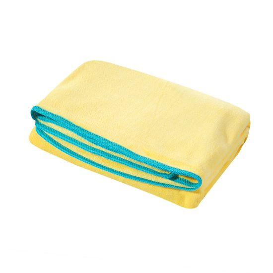 Ręcznik kąpielowy IGA żółty szybkoschnący Eurofirany - 80 x 160 cm - żółty