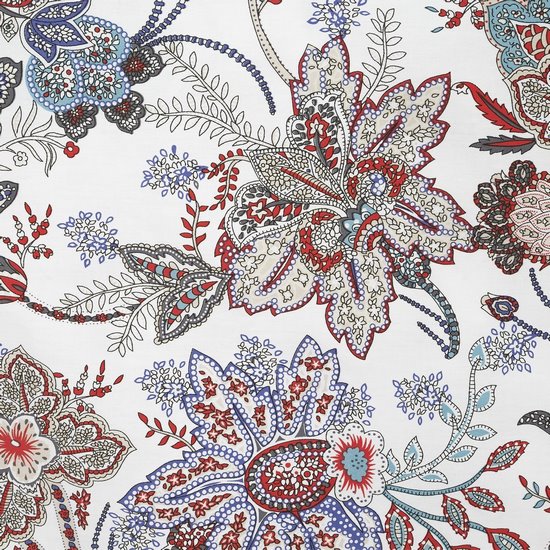 Komplet pościeli satyna bawełniana 160x200+2szt. 70x80 nowoczesny kwiatowy wzór Komplet pościeli satyna bawełniana 160x200+2szt. 70x80 nowoczesny kwiatowy wzór - 160x200