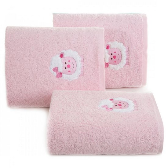 BABY 31 RÓŻOWYRĘCZNIK DZIECIĘCY Z BAWEŁNY OWIECZKA 50x90 cm EUROFIRANY BABY 31 RÓŻOWYRĘCZNIK DZIECIĘCY Z BAWEŁNY OWIECZKA 50x90 cm EUROFIRANY - 50 x 90 cm