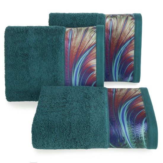 Amarantowy ręcznik kąpielowy - mój wybór Eva Minge - 70x140 cm - 70 X 140 cm - turkusowy