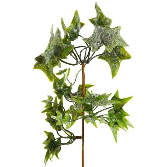 Zielona gałązka dekoracyjna na choinkę stroik bluszcz 20 cm Eurofirany - 20 cm - zielony