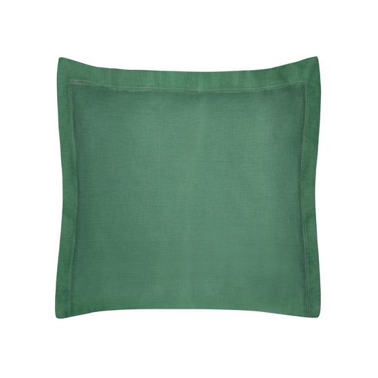 NOVA COLOUR bawełniana poszewka na poduszkę Eurofirany - 40 x 40 cm - butelkowy zielony