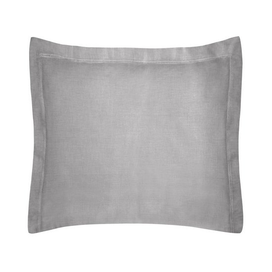Poszewka na poduszkę stalowa NOVA COLOUR z błyszczącej bawełny 50x60 cm Eurofirany - 50 x 60 cm - stalowy