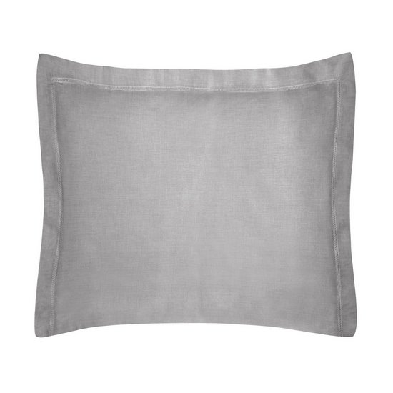 Poszewka na poduszkę stalowa NOVA COLOUR z błyszczącej bawełny 50x70 cm Eurofirany - 50 x 70 cm - stalowy