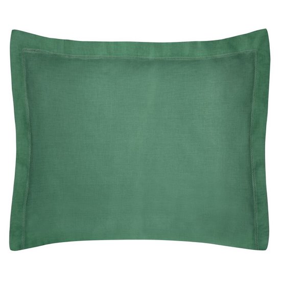 NOVA COLOUR bawełniana poszewka na poduszkę Eurofirany - 70 x 90 cm - butelkowy zielony
