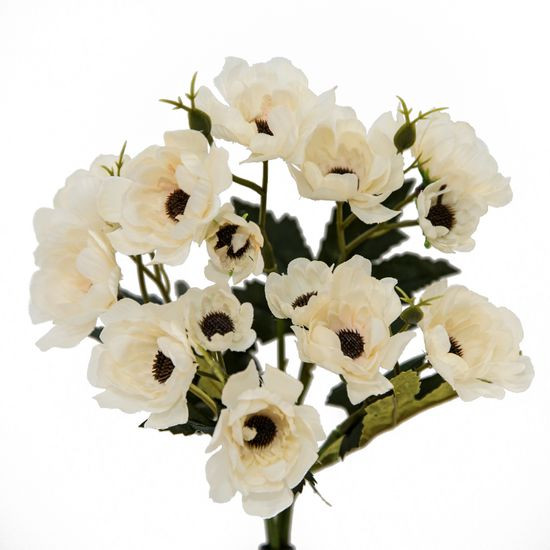 Sztuczny kwiat dekoracyjny kremowy Eurofirany - ∅ 4 x 31 cm - kremowy