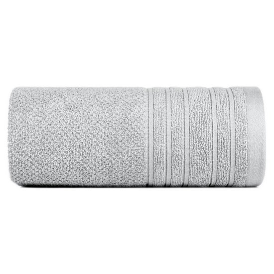 Ręcznik łazienkowy GLORY 3 z błyszczącą bordiurą Eurofirany - 30 x 50 cm - jasnopopielaty