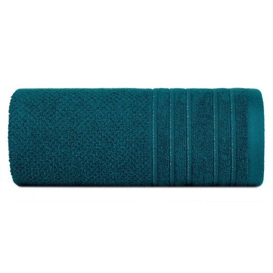 Ręcznik łazienkowy GLORY 3 z błyszczącą bordiurą Eurofirany - 30 x 50 cm - turkusowy