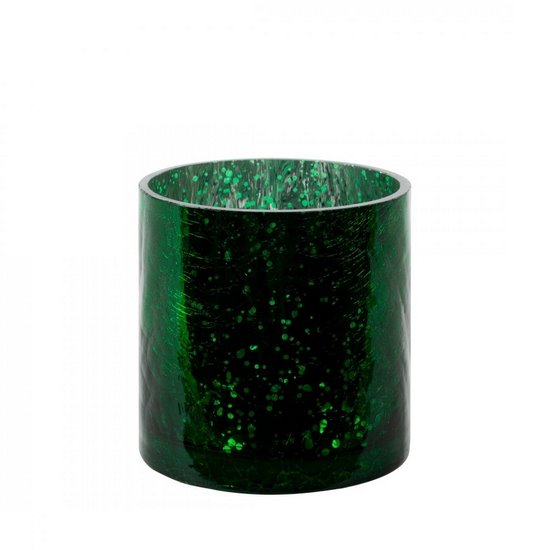 Świecznik VERRE zielony ze szkła artystycznego Eurofirany - ∅ 10 x 10 cm - zielony
