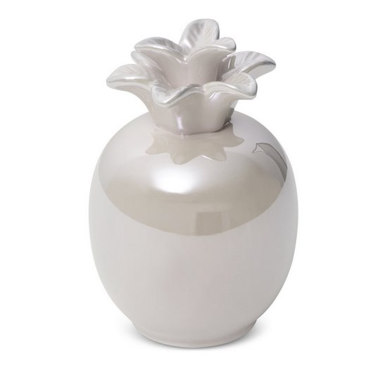 Figurka ceramiczna SIMONA 3 perłowy ananas Eurofirany - ∅ 11 x 16 cm