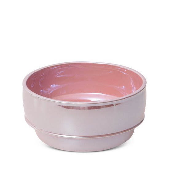 Misa ceramiczna SIMONA 1 różowa Eurofirany - ∅ 20 x 10 cm - różowy