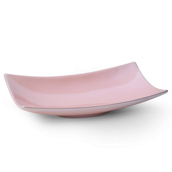 Patera ceramiczna SIMONA 1 różowa Eurofirany - 31 x 17 x 7 cm - różowy