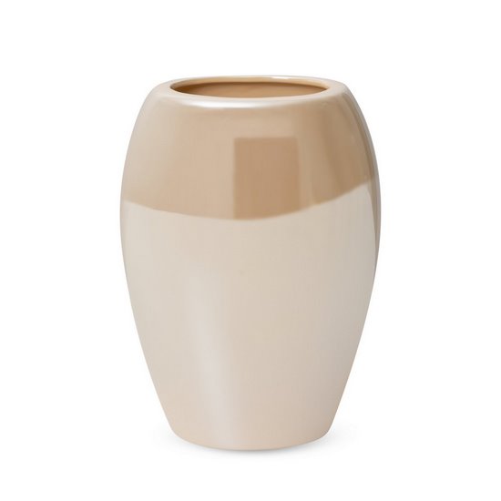 SIMONA 6 BEŻOWA WAZON CERAMICZNY Z PERŁOWYM POŁYSKIEM 14x9x20 cm EUROFIRANY SIMONA 6 BEŻOWA WAZON CERAMICZNY Z PERŁOWYM POŁYSKIEM 14x9x20 cm EUROFIRANY - 14 X 9 X 20 cm