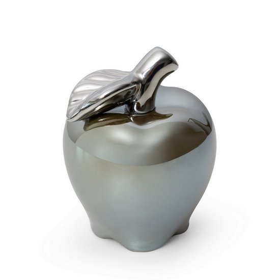Figurka ceramiczna SIMONA 4 oliwkowa jabłko Eurofirany - 11 x 11 x 14 cm - oliwkowy