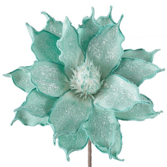Sztuczny kwiat dekoracyjny miętowy Eurofirany - ∅ 40 x 80 cm - miętowy