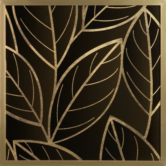 Obraz brązowy ALISMA 2 drukowany z motywem roślinnym Limited Collection Eurofirany - 53 x 53 cm - brązowy