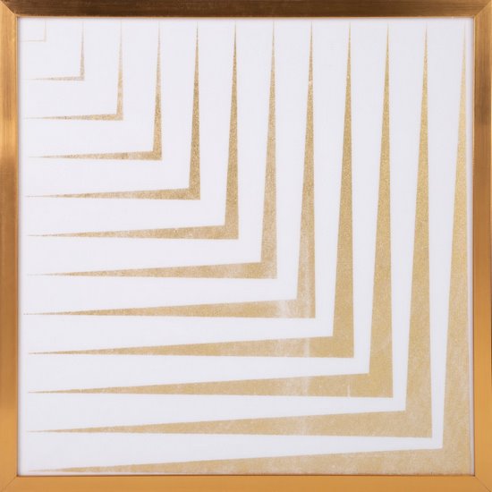 Obraz biały BLANCA 6 drukowany z motywem geometrycznym Limited Collection Eurofirany - 53 x 53 cm - biały