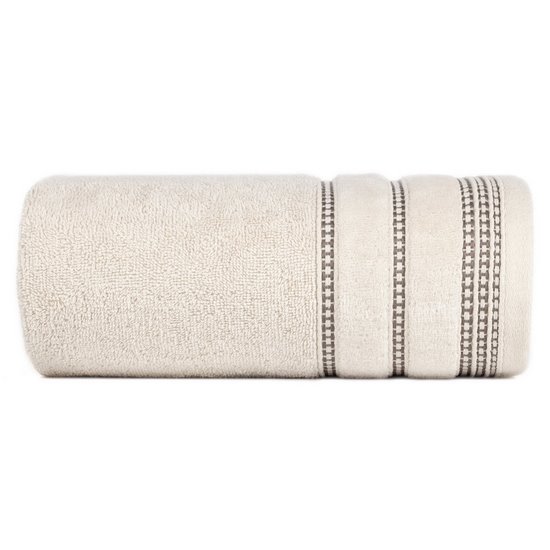 Ręcznik do rąk AMANDA z delikatną ozdobną bordiurą Eurofirany - 30 x 50 cm - beżowy