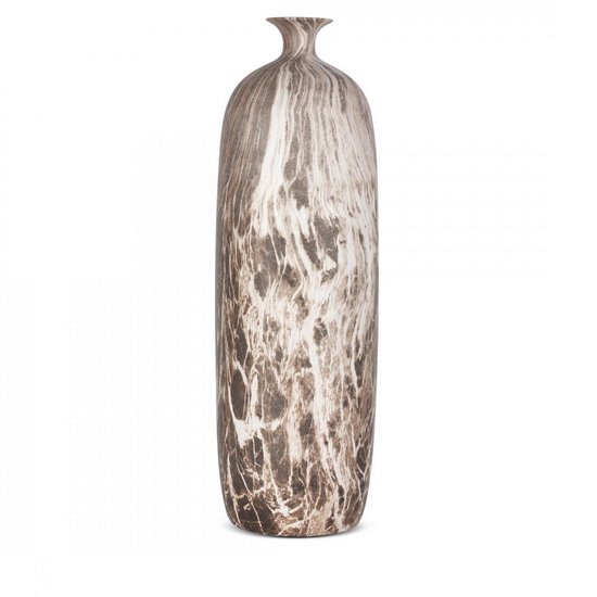 MARIKA DEKORACYJNY WAZON Z DOLOMITU W STYLU EKO 15x63 cm EUROFIRANY MARIKA DEKORACYJNY WAZON Z DOLOMITU W STYLU EKO 15x63 cm EUROFIRANY - 15 X 15 X 63 cm