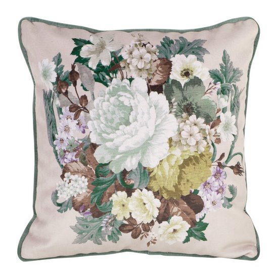 Poszewka dekoracyjna pastelowa AVINION z motywem kwiatów 45x45 cm Terra Collection Eurofirany Poszewka dekoracyjna pastelowa AVINION z motywem kwiatów 45x45 cm Terra Collection Eurofirany - 45 x 45 cm
