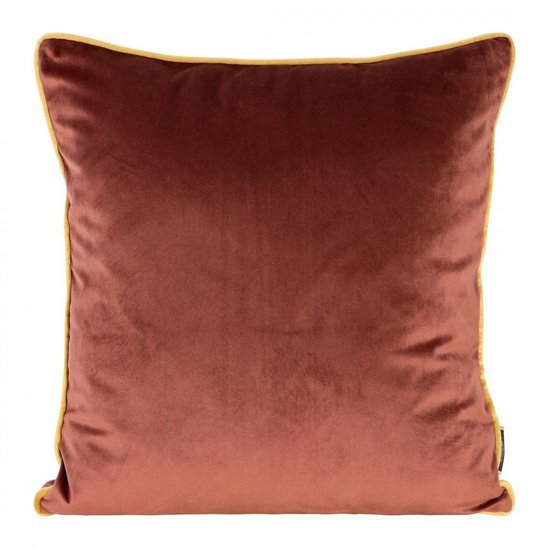 CEGLASTA POSZEWKA Z MATOWEGO WELWETU Z LAMÓWKĄ TYPU PIPING 45x45 cm EUROFIRANY CEGLASTA POSZEWKA Z MATOWEGO WELWETU Z LAMÓWKĄ TYPU PIPING 45x45 cm EUROFIRANY - 45 x 45 cm