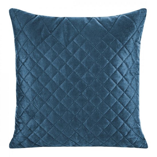Poszewka dekoracyjna granatowa LUIZ 3 pikowana bezszwowo w karo 40x40 cm DESIGN 91 Poszewka dekoracyjna granatowa LUIZ 3 pikowana bezszwowo w karo 40x40 cm DESIGN 91 - 40 x 40 cm