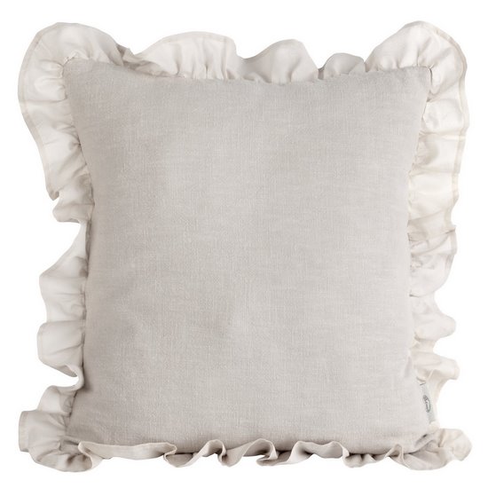 SEVILLE 2 kremowa poszewka zdobiona falbaną 45x45 cm TERRA COLLECTION Eurofirany SEVILLE 2 kremowa poszewka zdobiona falbaną 45x45 cm TERRA COLLECTION Eurofirany - 45 x 45 cm