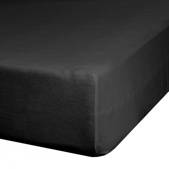 NOVA 3 CZARNE PRZEŚCIERADŁO Z SATYNY BAWEŁNIANEJ Z GUMKĄ 100x200+25 cm EUROFIRANY NOVA 3 CZARNE PRZEŚCIERADŁO Z SATYNY BAWEŁNIANEJ Z GUMKĄ 100x200+25 cm EUROFIRANY - 100 x 200 x 25 cm