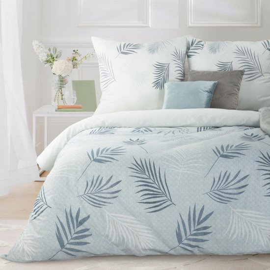 SONIA 28 KOMPLET POŚCIELI Z BAWEŁNY W PALMOWE LIŚCIE 160x200 cm EUROFIRANY SONIA 28 KOMPLET POŚCIELI Z BAWEŁNY W PALMOWE LIŚCIE 160x200 cm EUROFIRANY - 160 x 200 cm
