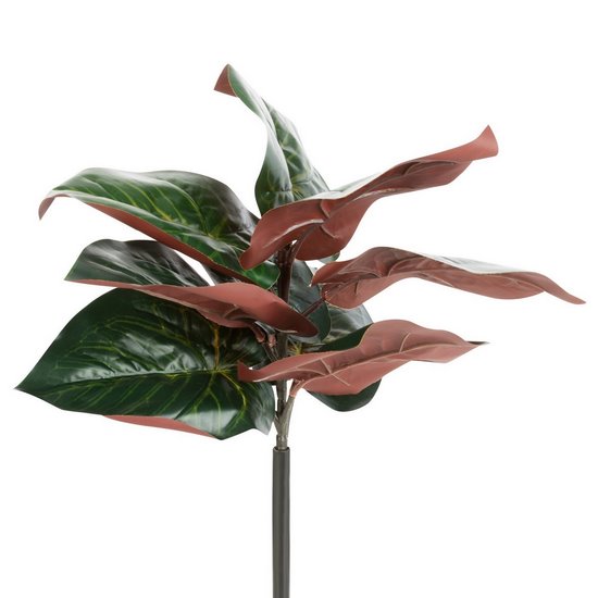 Sztuczna gałązka liść zielono-brązowy Eurofirany - 43 cm - zielony