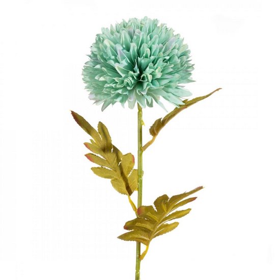 Kwiat sztuczny dekoracyjny CHRYZANTEMA miętowa Eurofirany - ∅ 12 x 63 cm - miętowy