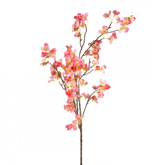Gałązka dekoracyjna KWIAT JABŁONI różowa Eurofirany - ∅ 3 x 105 cm - różowy