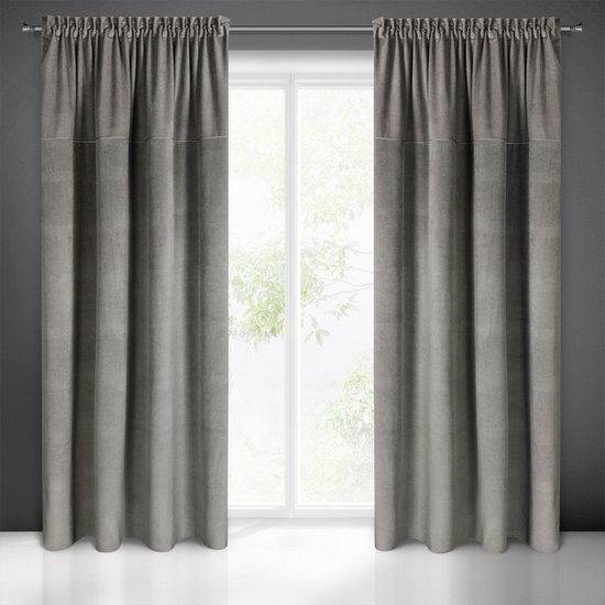Zasłona MILO z welwetu strukturalnego z wytłaczanym wzorem beżowa 140x300 cm Eurofirany Zasłona MILO z welwetu strukturalnego z wytłaczanym wzorem beżowa 140x300 cm Eurofirany - 140 x 300 cm