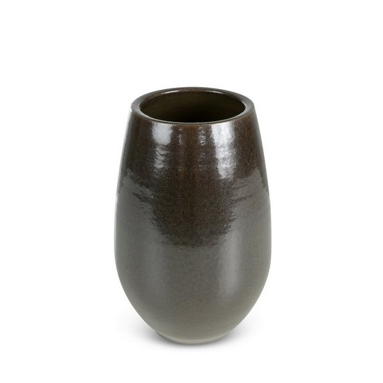 NYLA CIEMNY BRĄZOWY WAZON CERAMICZNY 19x28 cm EUROFIRANY NYLA CIEMNY BRĄZOWY WAZON CERAMICZNY 19x28 cm EUROFIRANY - ∅ 19 X 28 cm