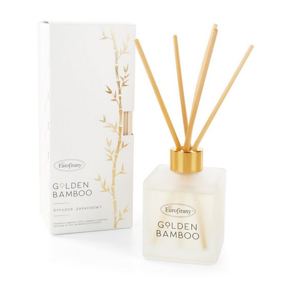 Dyfuzor zapachowy z patyczkami BAMBOO w szkle o zapachu owocowo-piżmowym 200 ml Eurofirany Dyfuzor zapachowy z patyczkami BAMBOO w szkle o zapachu owocowo-piżmowym 200 ml Eurofirany - ∅ 8 x 20 cm
