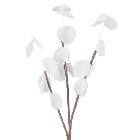 Gałązka sztuczna dekoracyjna biała Eurofirany - 90 cm - biały