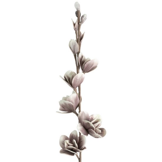 Sztuczny kwiat dekoracyjny MAGNOLIA ciemno różowy Eurofirany - ∅ 12 x 104 cm - ciemnoróżowy