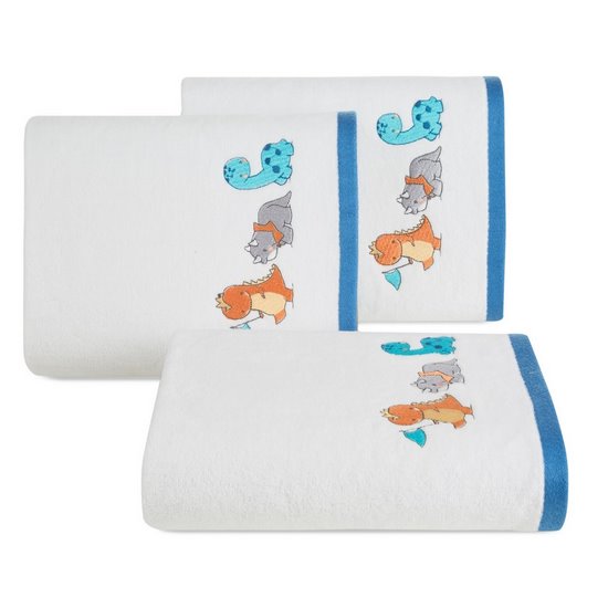 BABY 42 DINUŚ BIAŁY DZIECIĘCY RĘCZNIK BAWEŁNIANY 50x90 cm EUROFIRANY BABY 42 DINUŚ BIAŁY DZIECIĘCY RĘCZNIK BAWEŁNIANY 50x90 cm EUROFIRANY - 50 X 90 cm