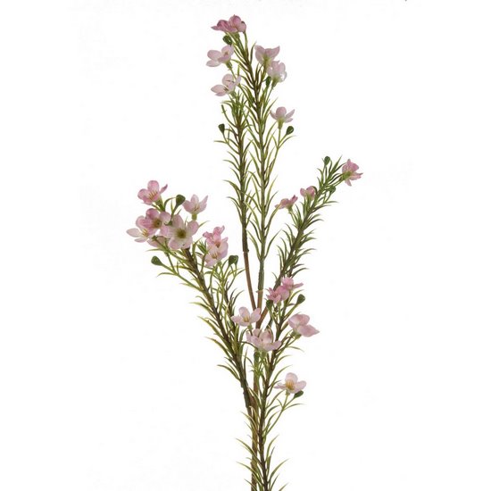 Kwiat sztuczny dekoracyjny WOSKÓWKA jasnoróżowy Eurofirany - ∅ 2 x 65 cm - jasnoróżowy