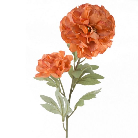 Sztuczny kwiat dekoracyjny pomarańczowy Eurofirany - ∅ 12 x 77 cm - pomarańczowy
