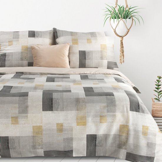 LEA 6 KOMPLET POŚCIELI BAWEŁNIANEJ Z POLIESTREM Z MOTYWEM GEOMETRYCZNYM 220X200 cm DESIGN 91 LEA 6 KOMPLET POŚCIELI BAWEŁNIANEJ Z POLIESTREM Z MOTYWEM GEOMETRYCZNYM 220X200 cm DESIGN 91 - 220 x 200 cm
