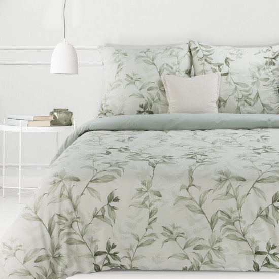 Komplet pościeli SARA 24 jasny zielony z bawełny renforce deluxe 160x200 cm, 2x 70x80 cm Eurofirany Komplet pościeli SARA 24 jasny zielony z bawełny renforce deluxe 160x200 cm, 2x 70x80 cm Eurofirany - 160 x 200 cm